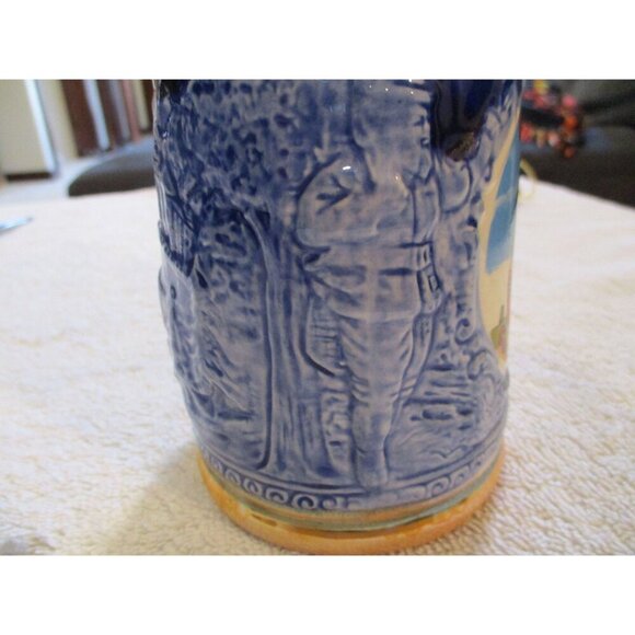 German Stein Ottawa Canada Beer Stein Vintage Ceramic Bar Ware Beer Mug blue - Picture 7 of 7